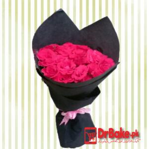 24 Fresh Red Roses Stems