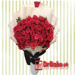 60 Fresh Roses Stems