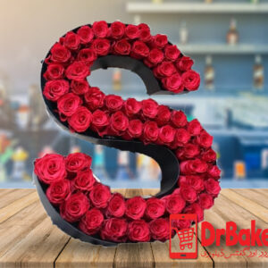 Alphabet shape 96 Fresh Roses (Only For Lahore)