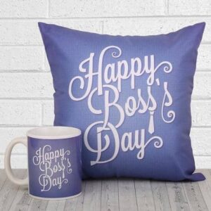 Boss Day Customized Cushion & Mug