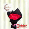 24 Fresh Red Roses Stems with Eid Card