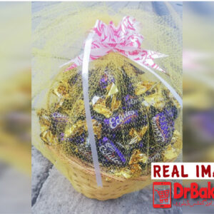 130 Chocolate Eclair Candies Basket