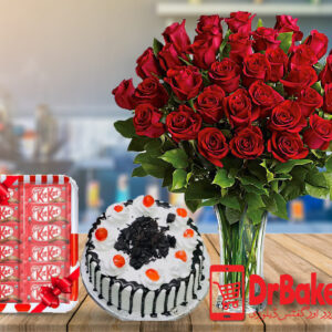 60 Red Roses in Vase Deal