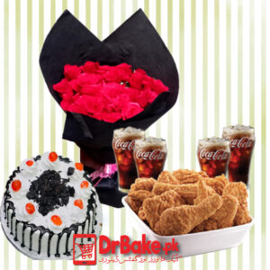 McDonalds' Crispy Chicken, Fresh Cake & Flowers Package