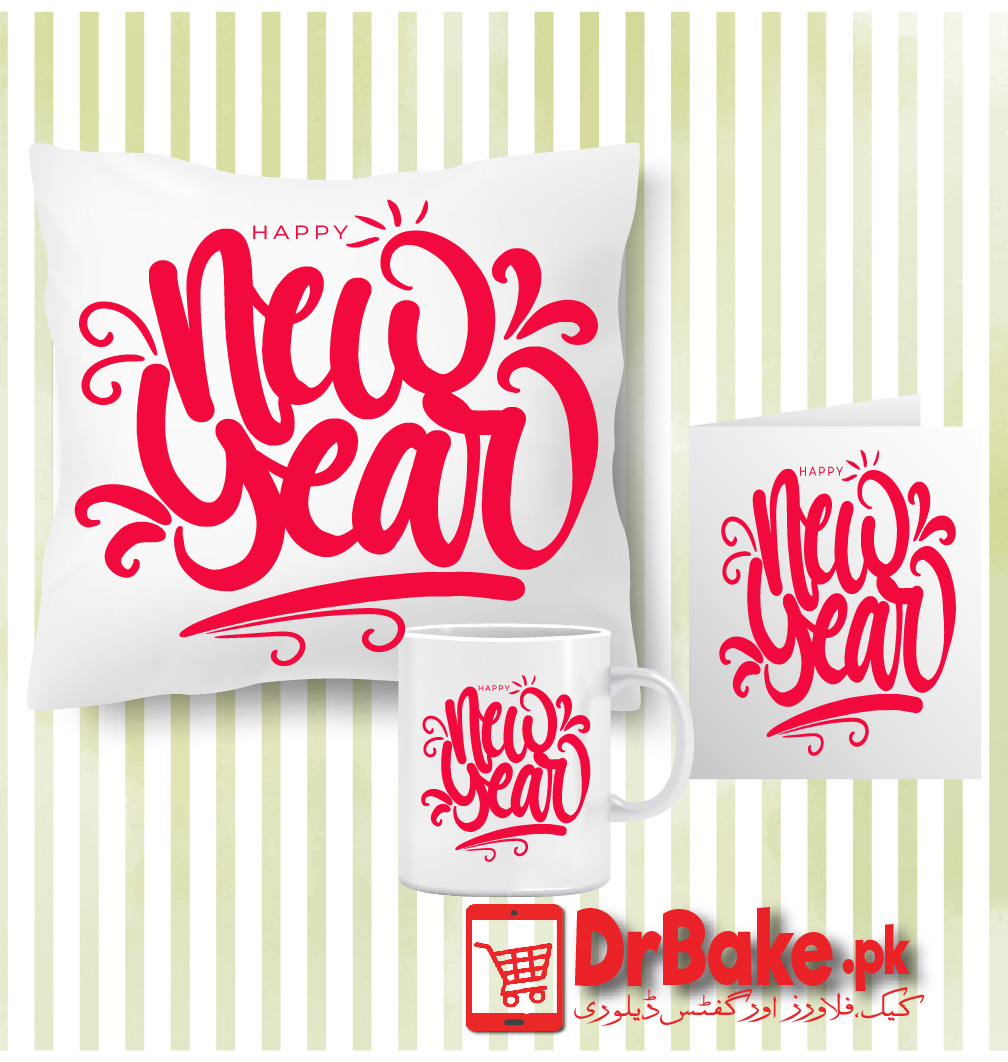 New Year Mug, Cushion & Card Deal