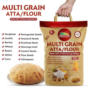 Chiltan Pure Multi Grain Atta / Flour - Made with 14 Natural Ingredients 5Kg