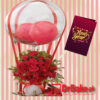New Year Balloon & Flowers Box